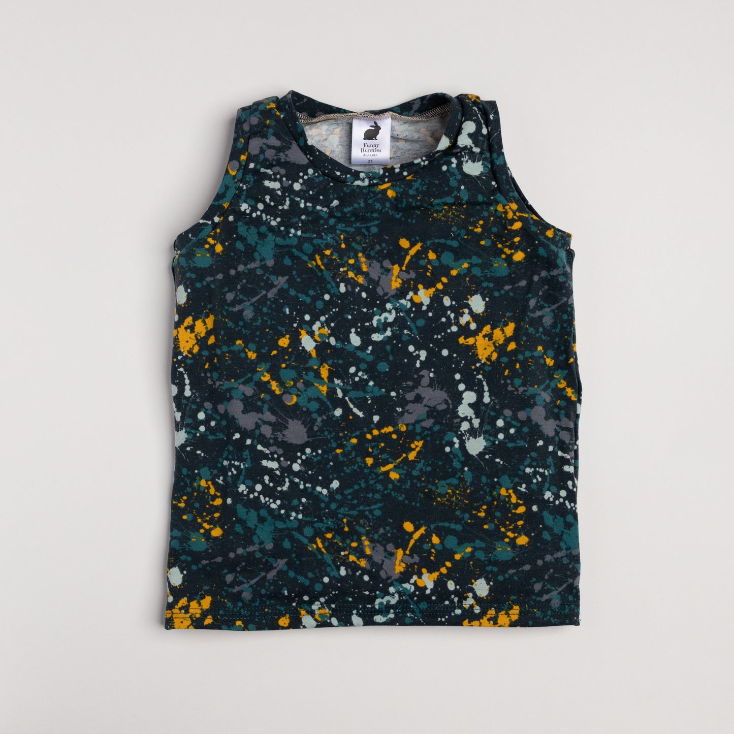 Green Splatter Tank Top